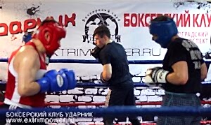 тренировка в клубе бокса ударник